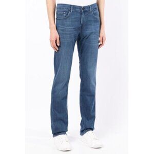 7 For All Mankind Men's Straight Leg Jeans Denim Standard Mid Wash Size 34 (A-1)